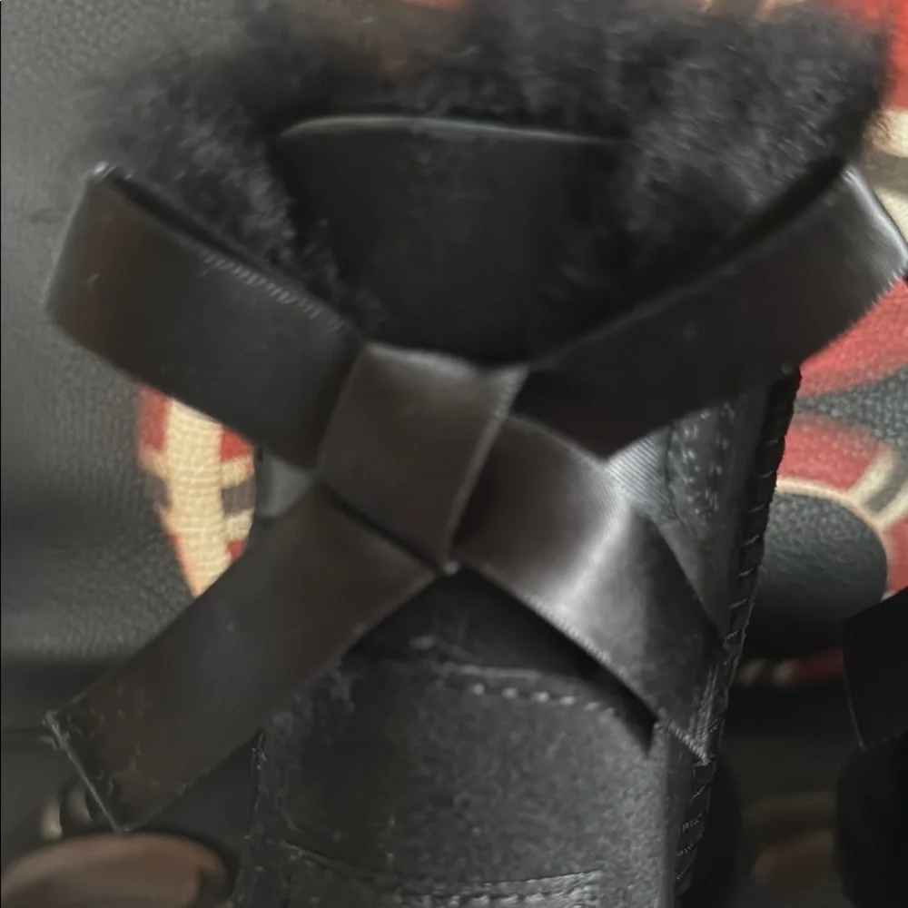 UGG Kids Black Boots - Picture 4 of 7